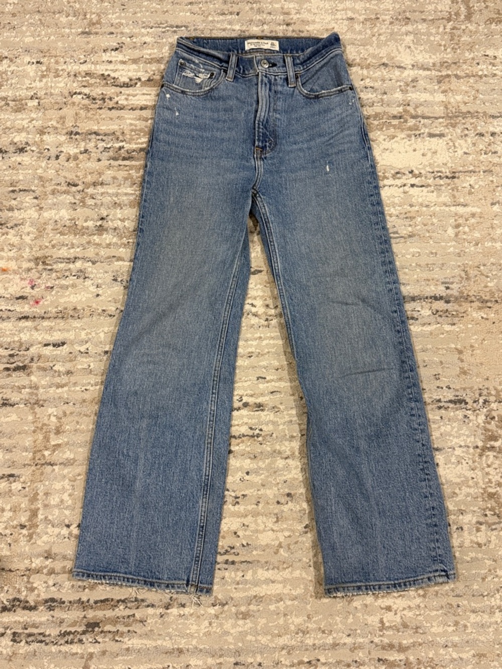 Abercrombie & Fitch Straight-Leg Jeans - Medium Blue